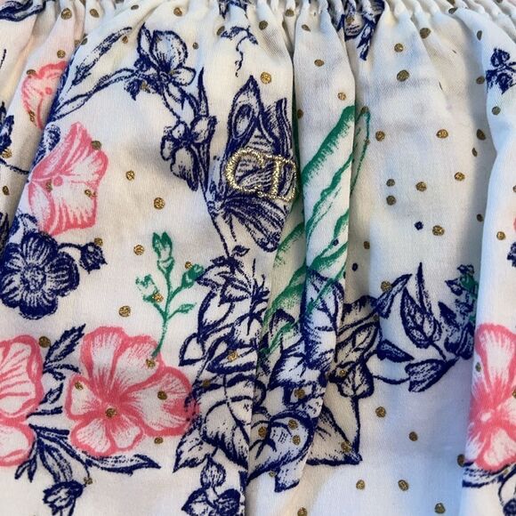 BABY DIOR NWOT GOLD BEAUTIFUL ROMPER 3M - Picture 3 of 10